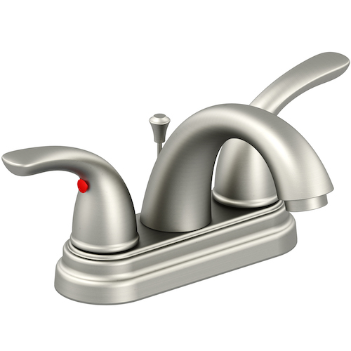 Contemporary Two Handle Centerset Lavatory Faucet