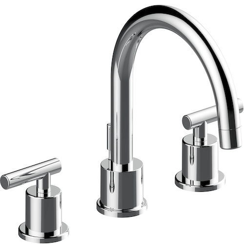 Contemporary Two Handle 8in Widespread Lavatory Faucet