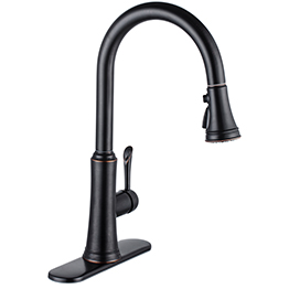 Transitional Pulldown Kitchen Faucet--ORB